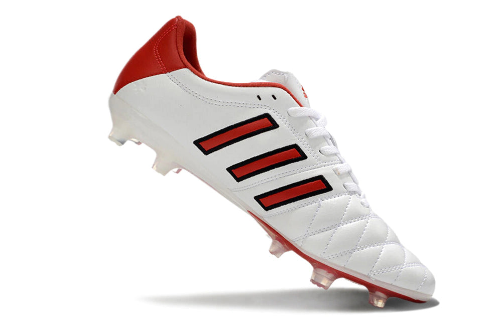 Chuteira Adidas Adipure 11Pro Campo FG - Branco/Vermelho