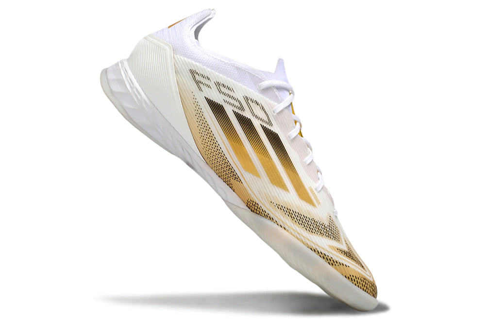 Chuteira Adidas X F50 Futsal - Branco/Amarelo