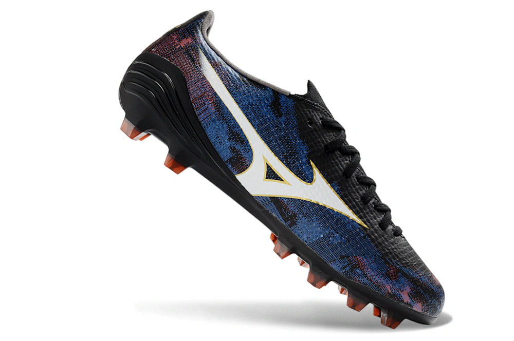 Chuteira Mizuno Alpha Japan 3 FG - Preto/Azul