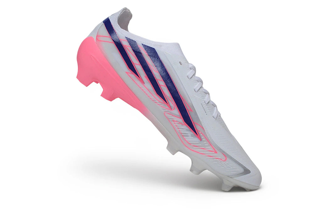 Chuteira Adidas F50 Hyperfast Eltie FG - Rosa/Branco