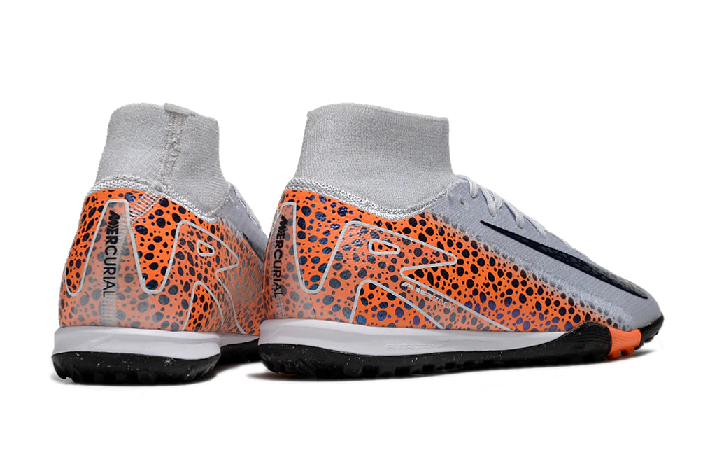 Chuteira Nike Mercurial Superfly 10 Elite Society - Branco/Preto/Laranja