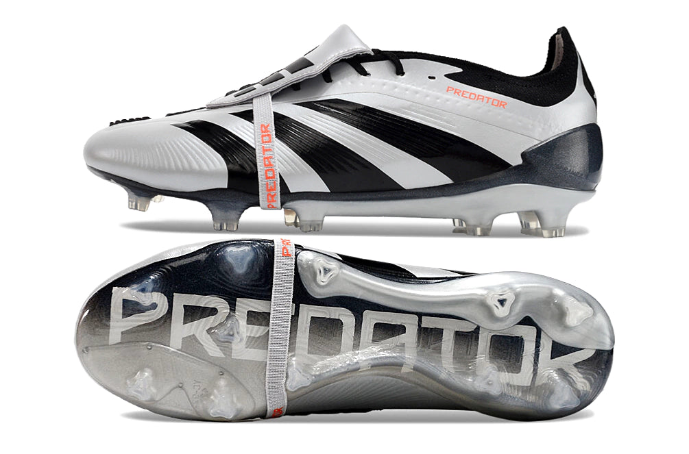 Chuteira Adidas Predstrike Elite Campo - Cinza/Preto