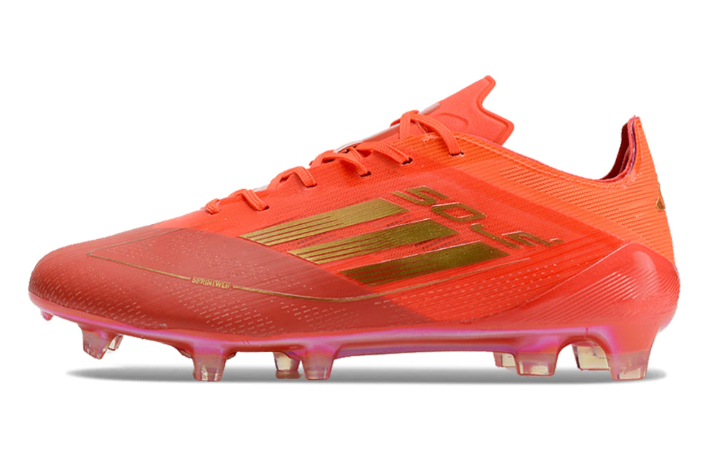 Chuteira Adidas F50 X Campo - Laranja/Dourado