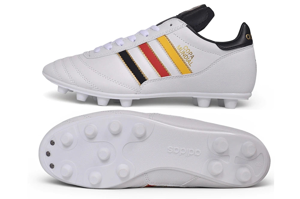Chuteira Adidas Mundial Campo FG - Branco/Preto