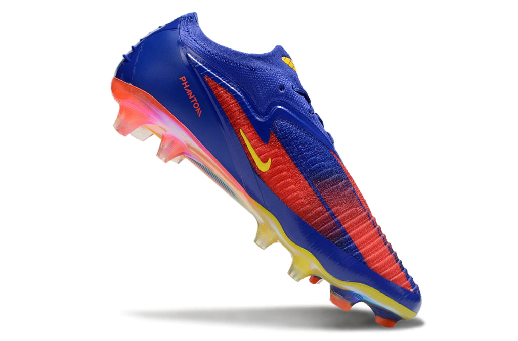 Chuteira Campo NIKE Phantom 6 Elite FG - Azul/Laranja