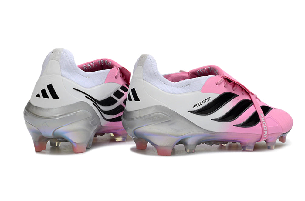 Chuteira Adidas Predator Tongue 26 Elite FG - Rosa