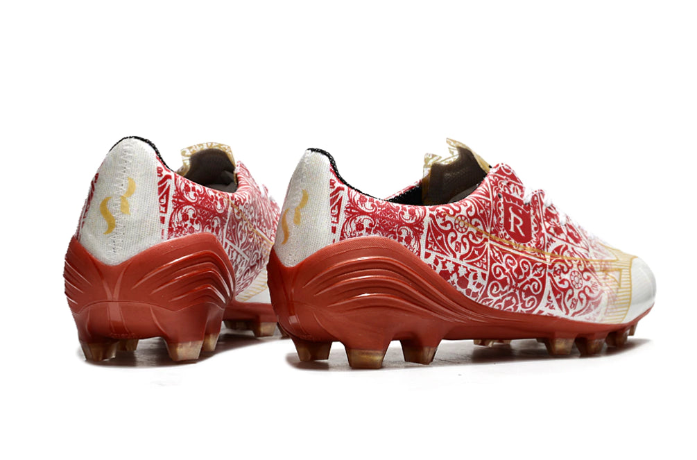 Chuteira Mizuno Alpha Japan FG - Vermelho/Branco