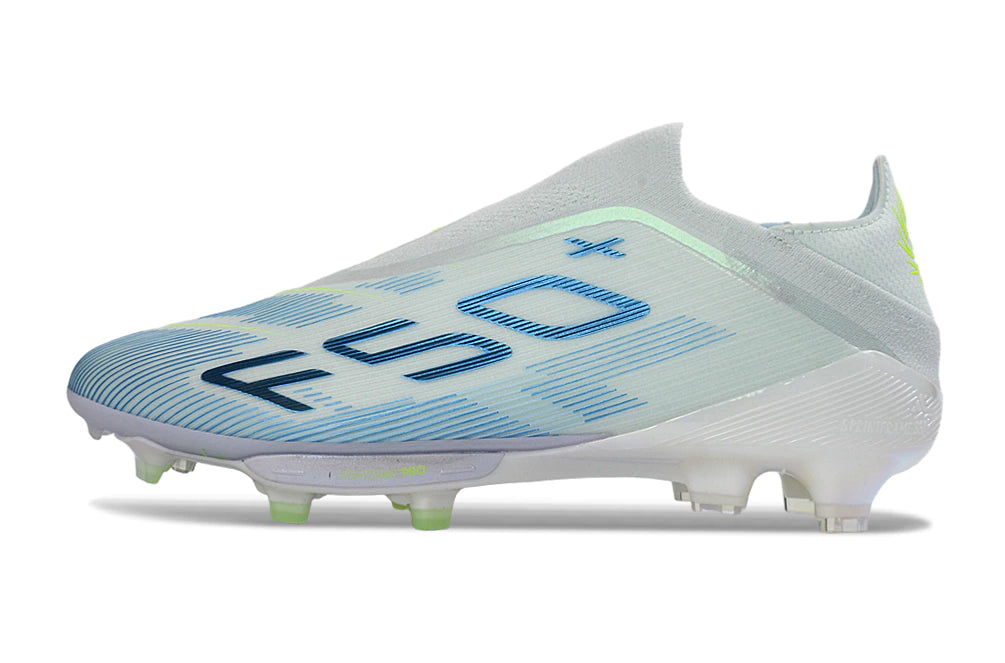 Chuteira Adidas F50+ Elite Campo - Branco/Azul