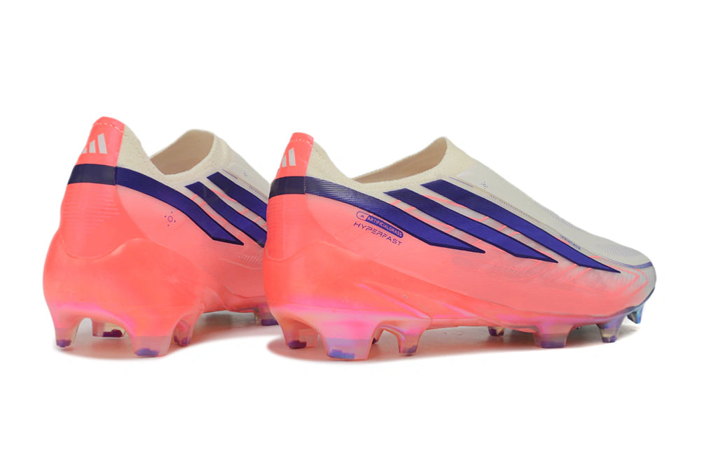 Chuteira Adidas F50 Hyperfast Laceless FG - Rosa