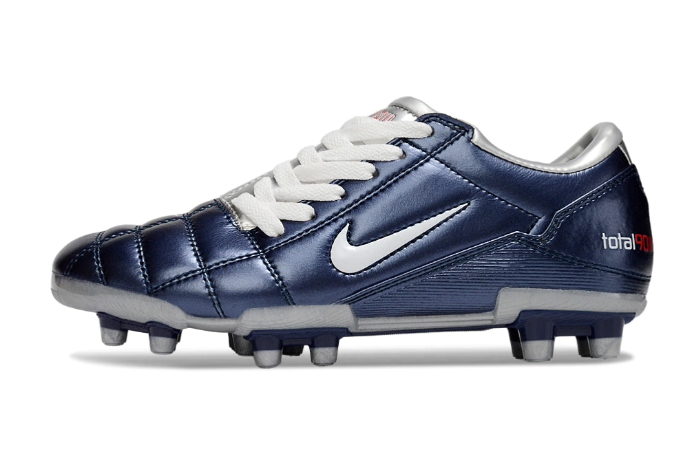 Chuteira Nike Total 90 Campo - Azul/Prata