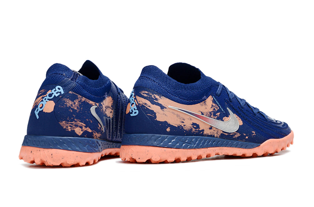 Chuteira Nike Phantom GX 2 Elite Society TF - Azul/Laranja