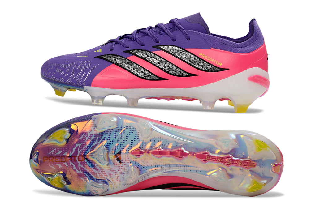 Chuteira Adidas Predator Elite 26 Campo FG - Roxo/Rosa