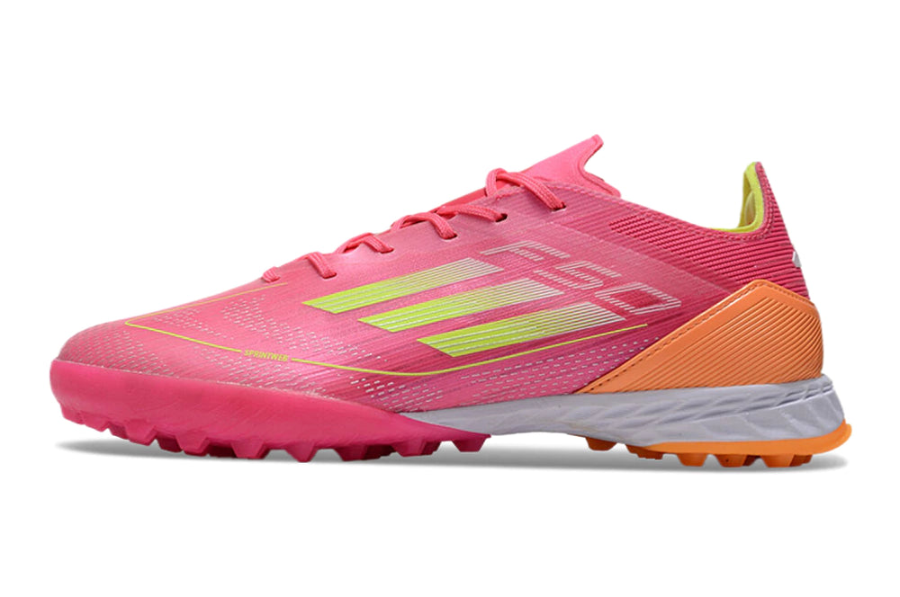 Chuteira Adidas X F50 Pro Society - Rosa/Laranja