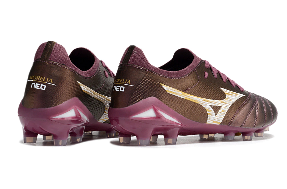 Chuteira Mizuno Morelia Neo 4 Campo - Vermelho/Branco