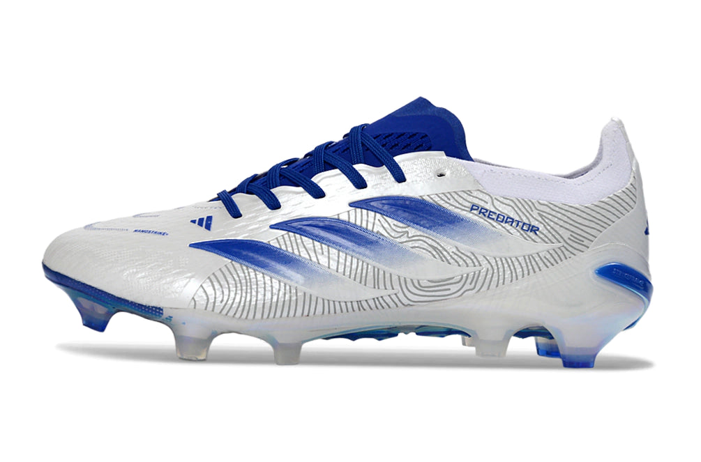 Chuteira Adidas Predator Elite 26 Campo FG - Branco/Azul