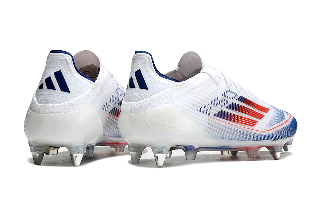 Chuteira Adidas F50 Elite SG - Branco/Azul