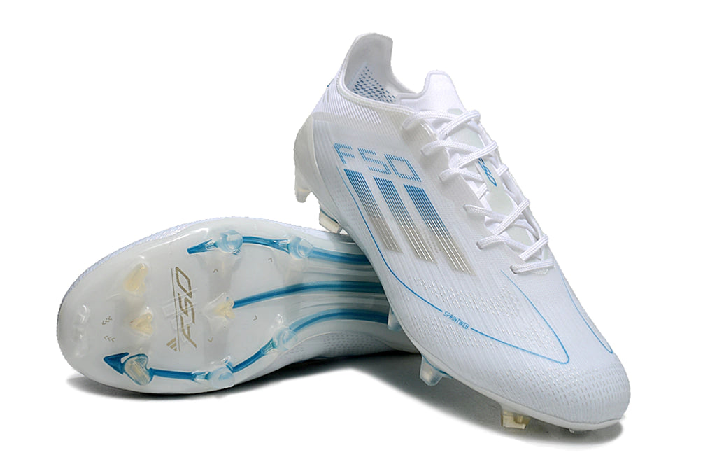 Chuteira Adidas F50 X Campo - Branco/Azul