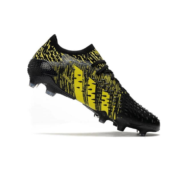 Chuteira Adidas Predator Freak.1 Low Campo FG - Preto/Amarelo