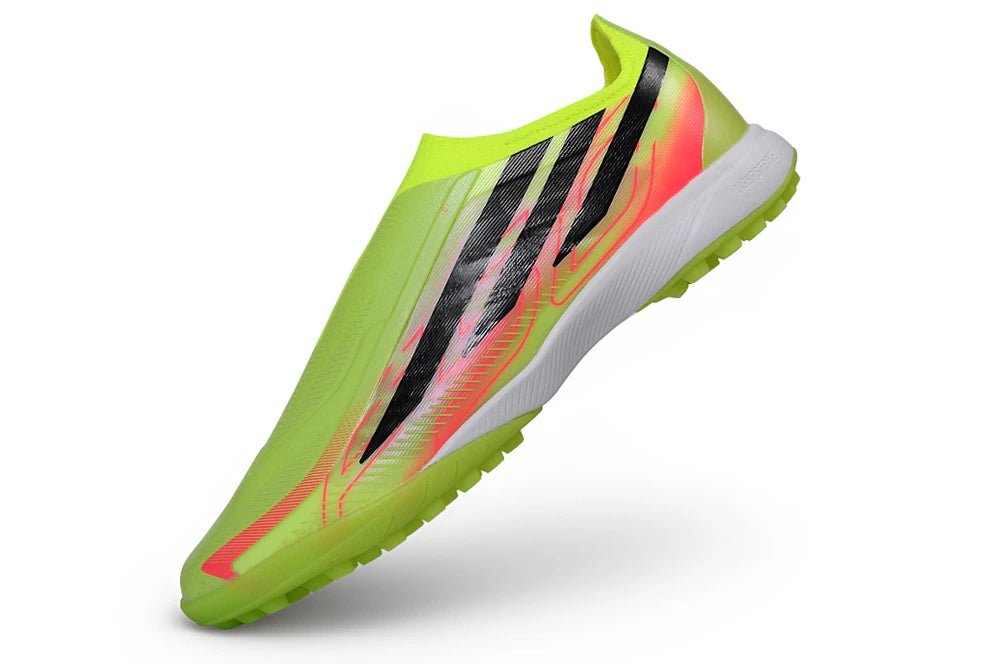 Chuteira Adidas F50 Hyperfast Laceless TF - Verde