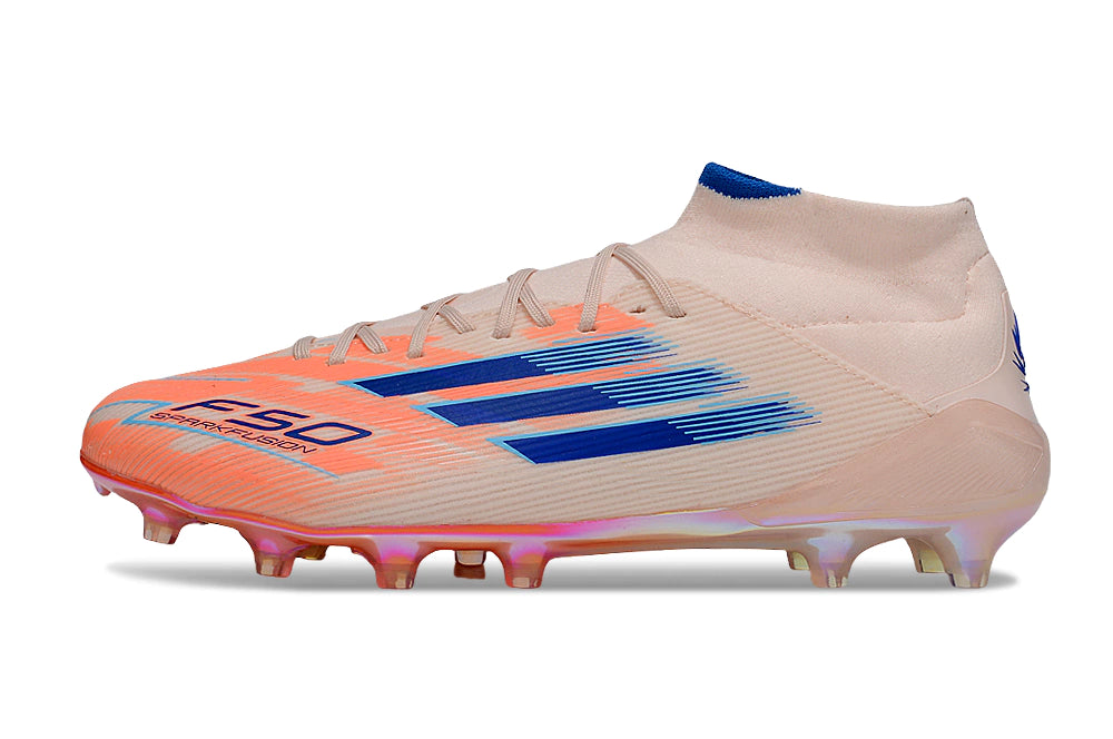 Chuteira Adidas F50 Elite Mid Campo - Rosa/Laranja
