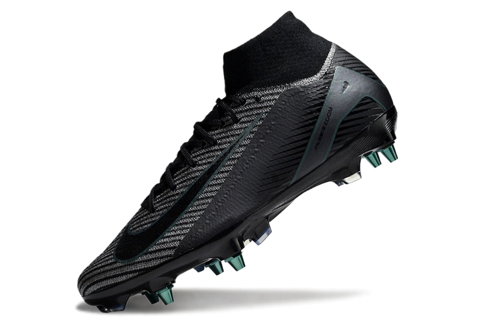 Chuteira Nike Air Zoom Mercurial Superfly 10 Elite SG - Preto/Azul/Branco
