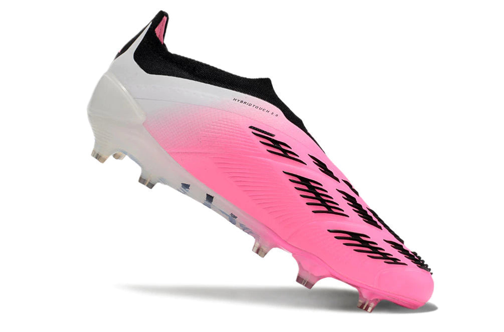 Chuteira Adidas Predstrike Elite Laceless Campo - Branco/Rosa