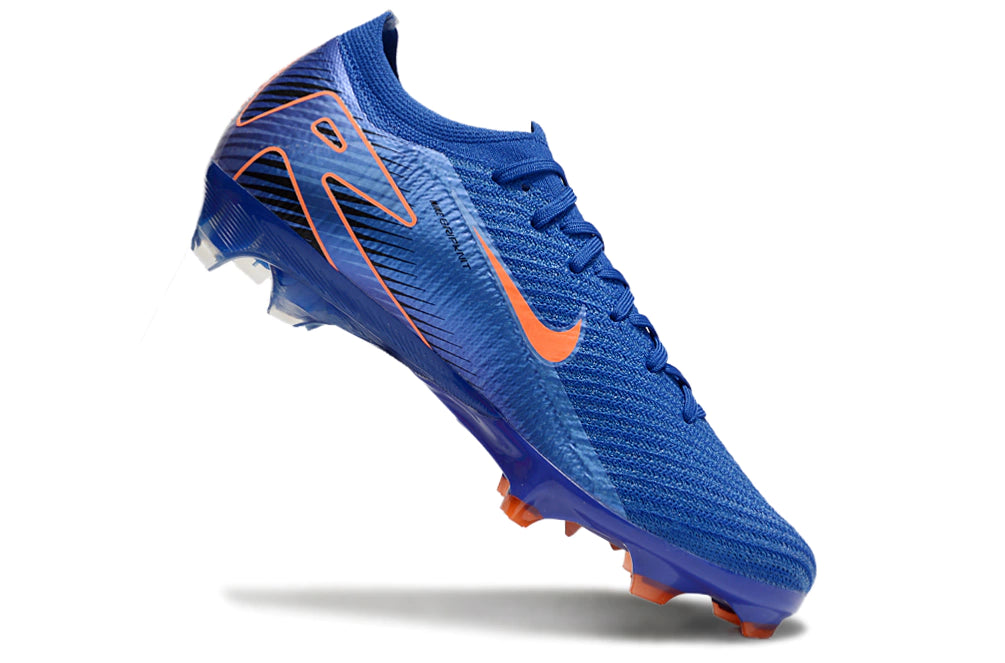 Chuteira Nike Air Zoom Mercurial Vapor 16 Elite FG - Azul/Laranja