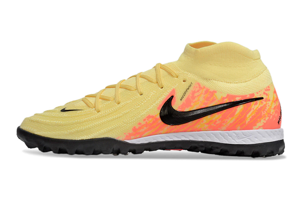 Chuteira Nike React Phantom Luna 2 Elite Society - Amarelo/Laranja/Preto