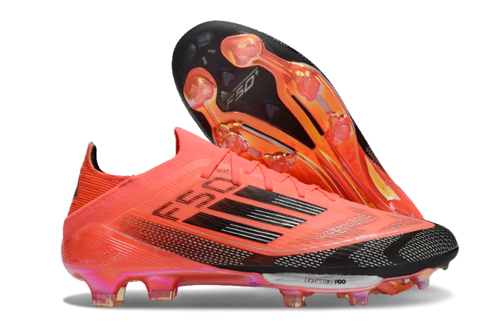 Chuteira Adidas F50.1 Elite Campo - Preto/Laranja