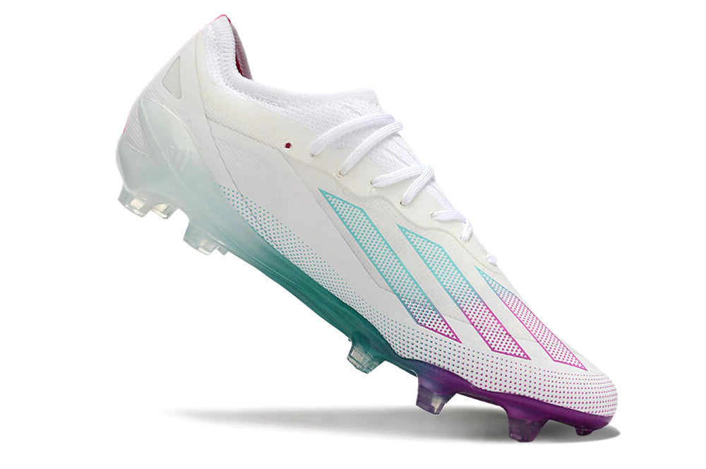 Chuteira Adidas X CrazyFast.1 FG - Brando/Azul/Roxo