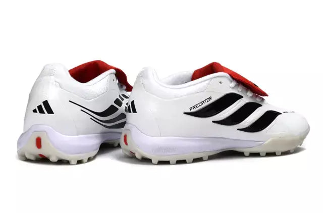 Chuteira Adidas Predator Tongue 26 Society - Branco/Vermelho