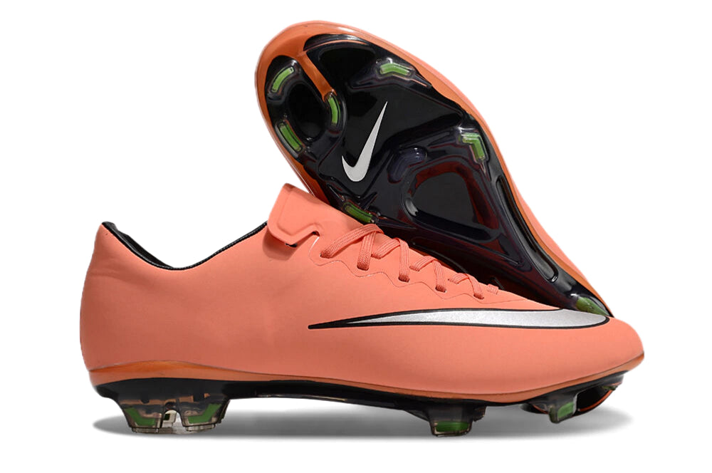 Chuteira Nike Mercurial Vapor 10 FG - Laranja/Cinza