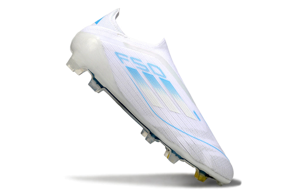 Chuteira Adidas F50 X Laceless Campo - Branco/Azul