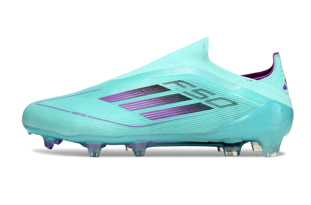 Chuteira Adidas F50 X Laceless Campo - Azul/Roxo