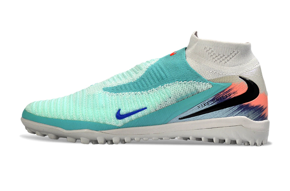 Chuteira Nike Phantom ReactX 6 Pro Botinha Society TF - Azul