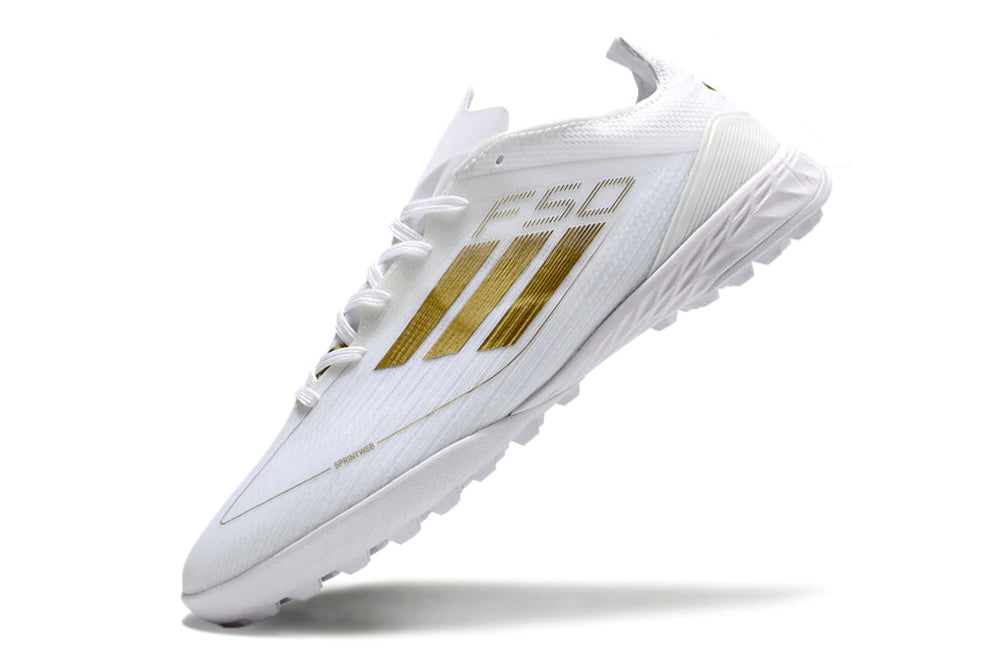 Chuteira Adidas X F50 Pro Society - Branco/Dourado