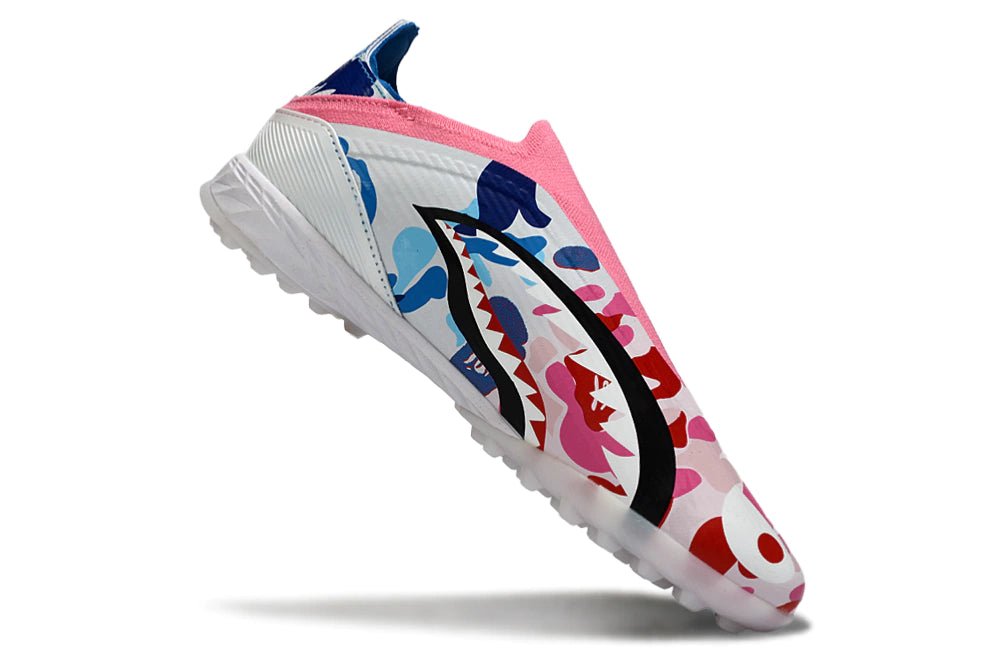 Chuteira Adidas F50 League Society - Branco/Rosa