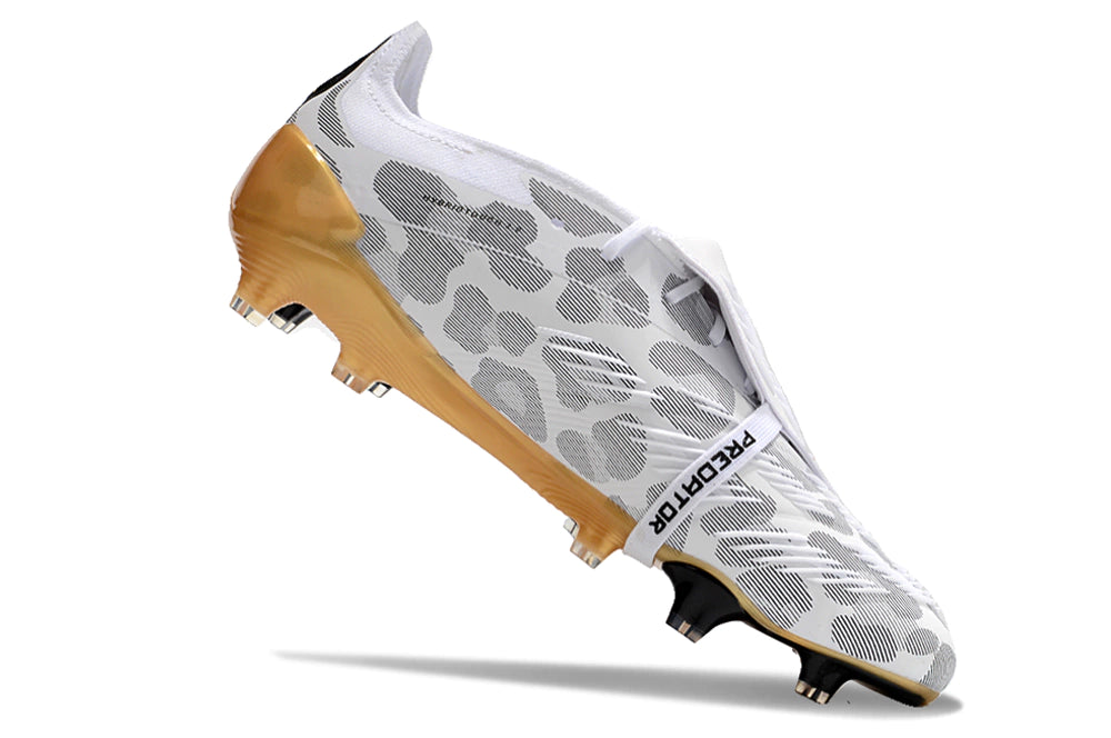 Chuteira Adidas Predstrike Elite Campo - Branco/Dourado
