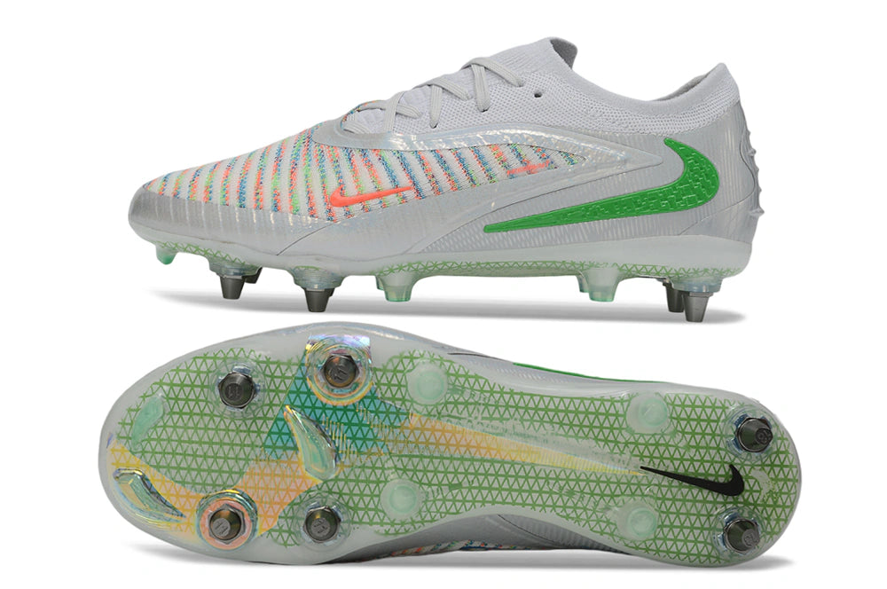Chuteira Nike Phantom 6 Elite SG - Cinza/Verde