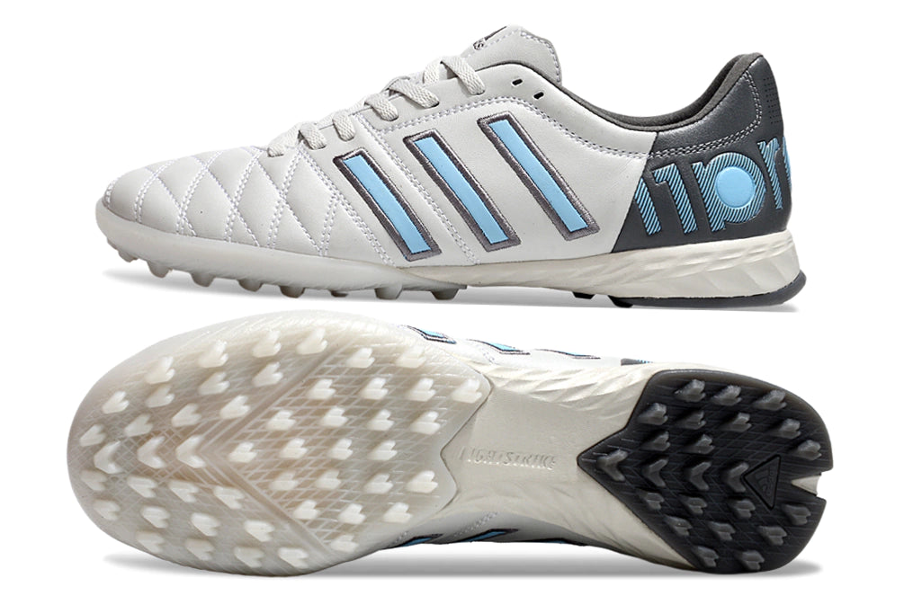 Chuteira Adidas Adipure 11 Pro Society TF - Branco/Azul