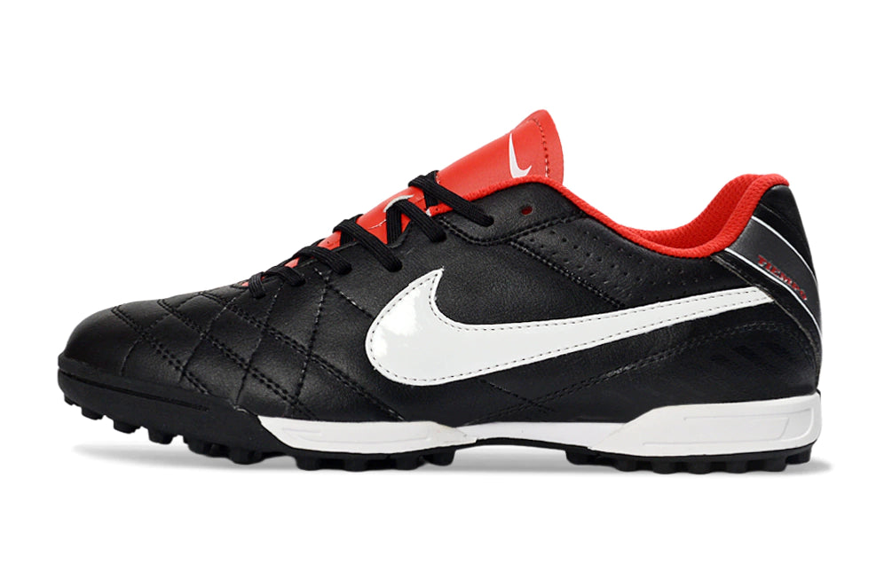 Chuteira Nike Tiempo 5 Society - Preto/Vermelho