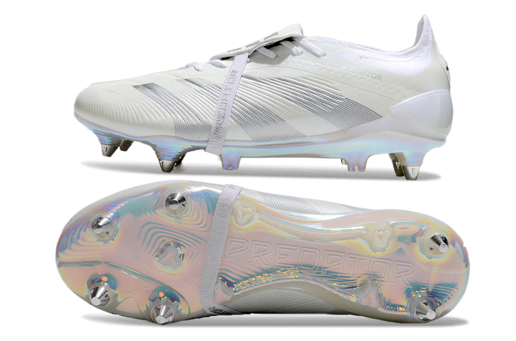 Chuteira Adidas Predator Elite Tongue SG - All White