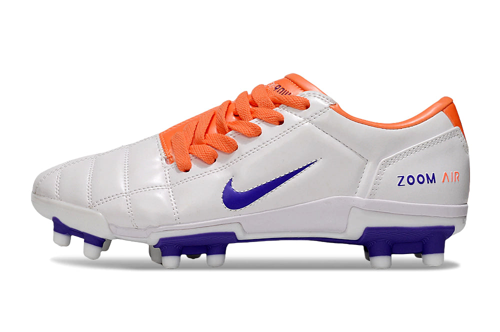 Chuteira Nike Total 90 Campo - Branco/Laranja
