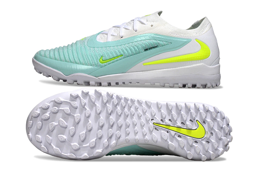 Chuteira Nike Phantom ReactX 6 Pro Society TF - Branco/Azul