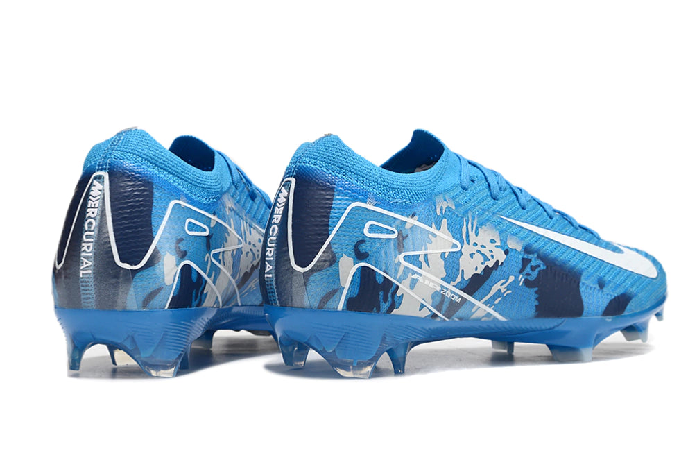 Chuteira Nike Air Zoom Mercurial Vapor 16 Elite FG - Azul/Branco