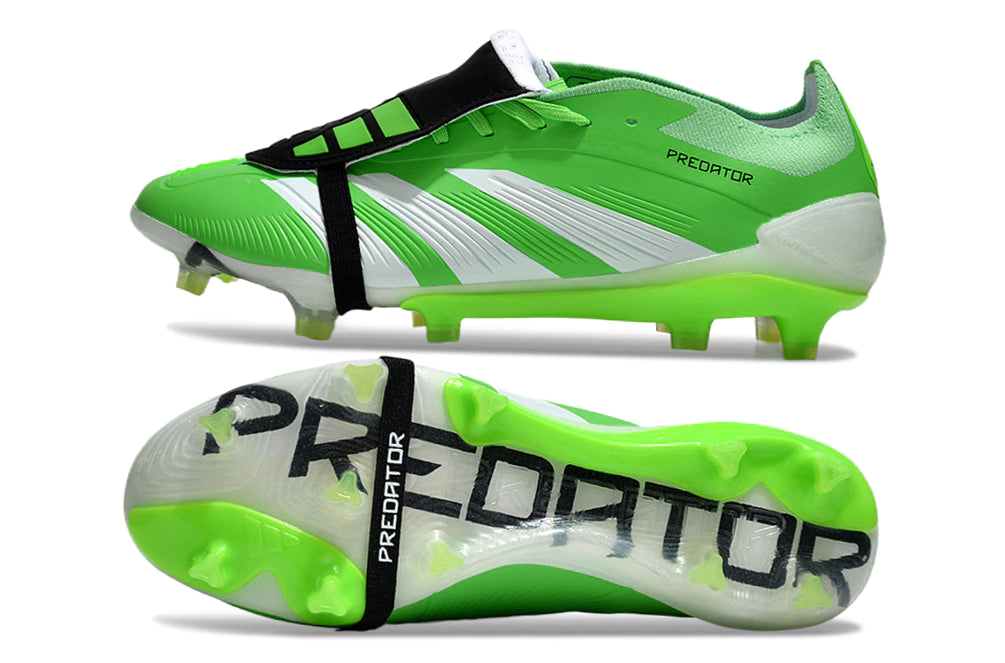 Chuteira Adidas Predator Elite Campo FG - Verde/Branco/Preto