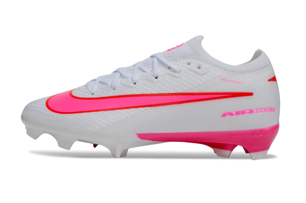 Chuteira Nike Air Zoom Mercurial Vapor 16 Elite FG - Branco/Rosa
