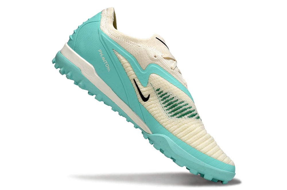 Chuteira Nike Phantom ReactX 6 Pro Society TF - Branco/Azul