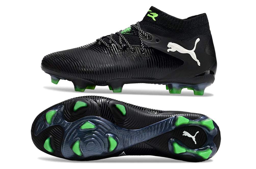 Chuteira Puma Future 8 Ultimate Botinha Campo FG - Preto/Verde