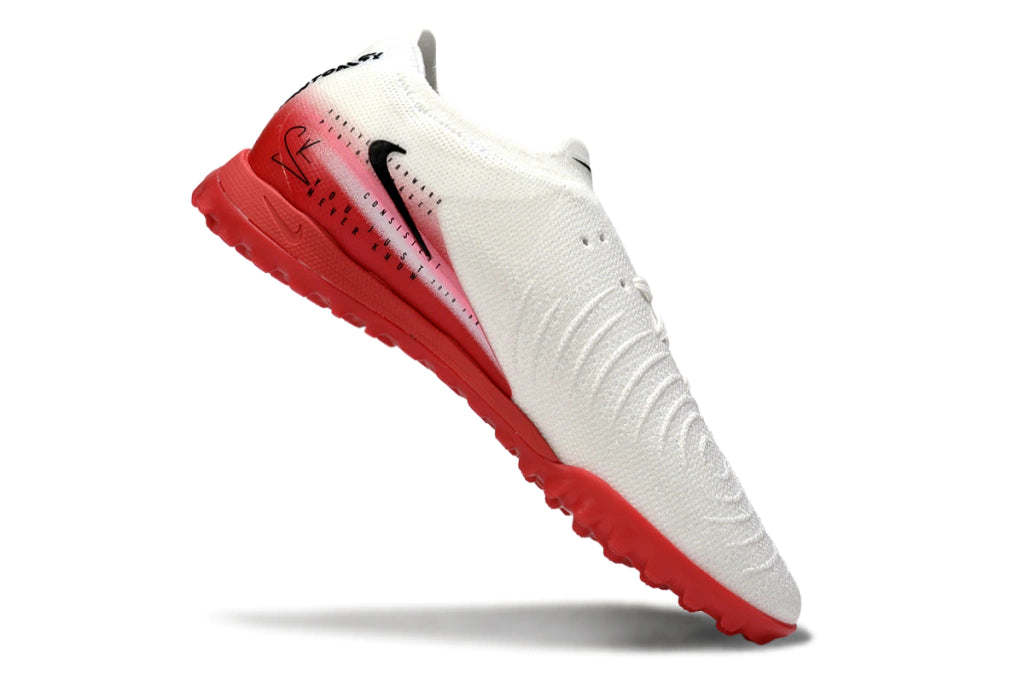 Chuteira Nike Phantom GX 2 Elite Society TF - Branco/Vermelho